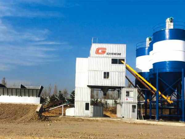 免基礎集裝箱式攪拌站